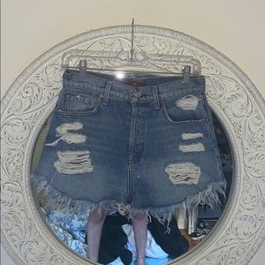 SALE 7 For All Mankind Distressed Jean Shorts